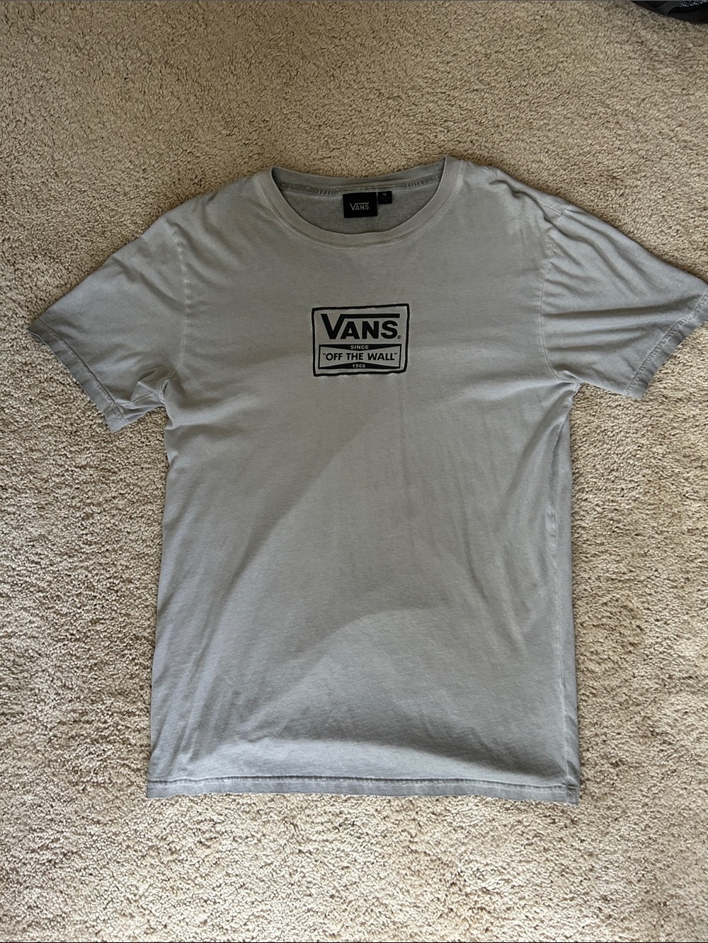 Vans Light Gray Short Sleeve Logo Tee